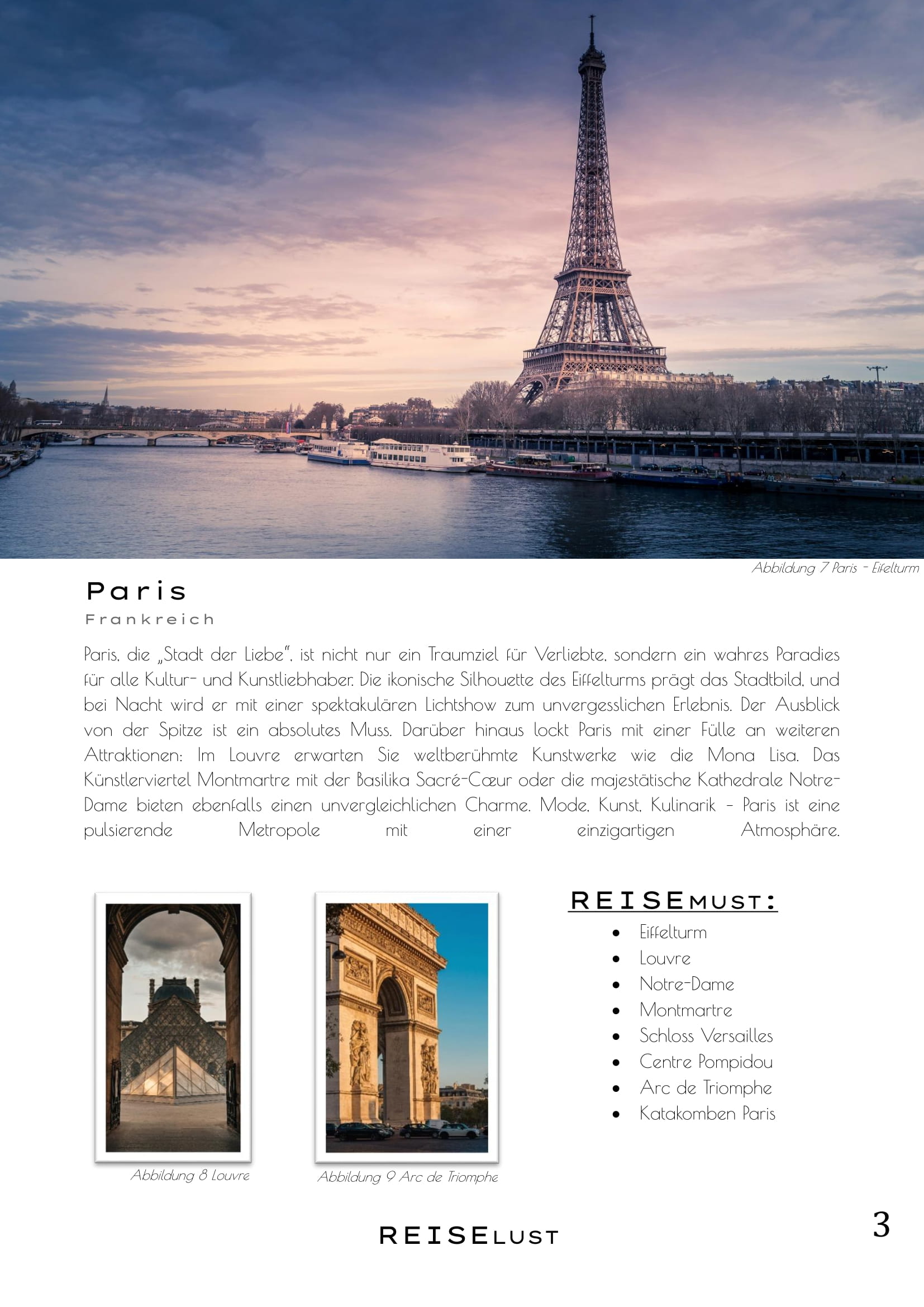 Magazin Beispielartikel - Paris